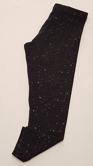 F&F KIDS FEKETE SZÍNŰ,CSILLÁMPOROS KISLÁNY LEGGING 122