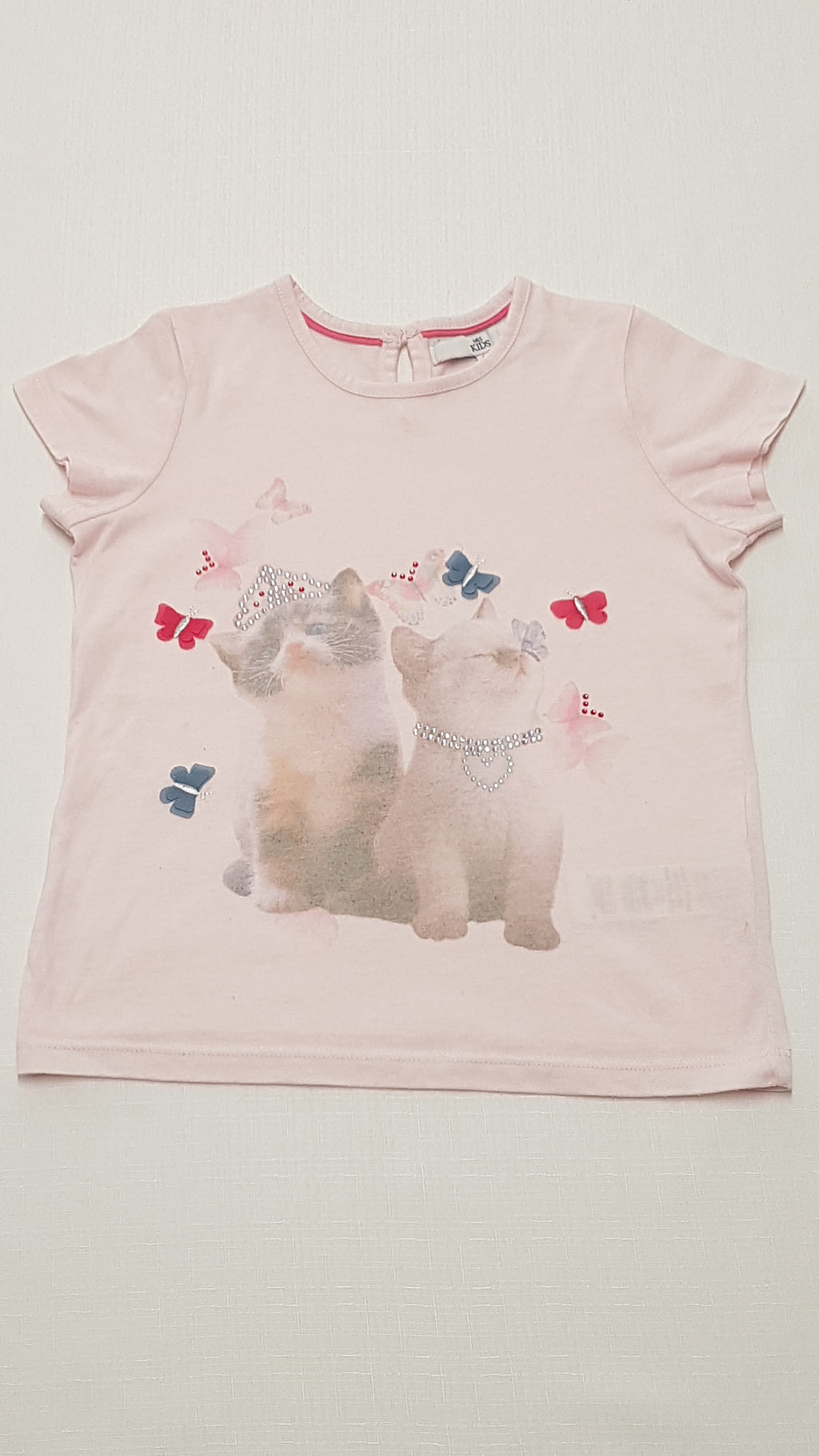 M&S KIDS ÉDI CICÁS,SZÍNES KÖVES KISLÁNY PÓLÓ 110-116