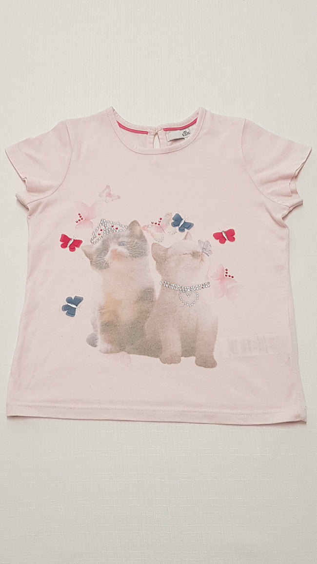M&S KIDS ÉDI CICÁS,SZÍNES KÖVES KISLÁNY PÓLÓ 110-116 Hover Image