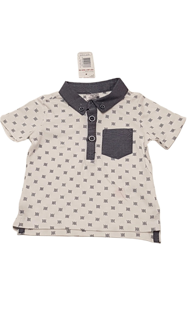 CÍMKÉS F&F KIDS GOMBOS,GALLÉROS,ELEGÁNS KISFIÚ PÓLÓ 62 Hover Image