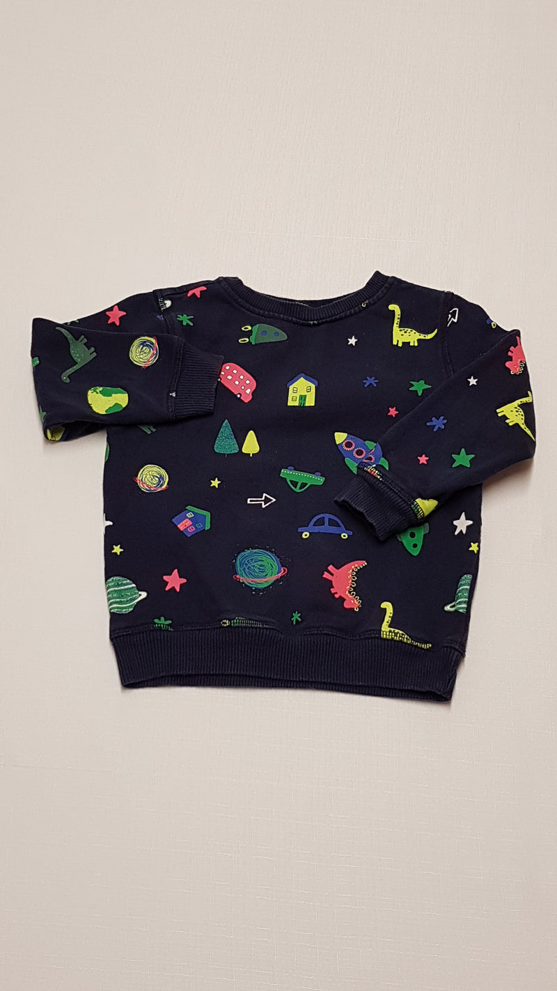 GEORGE AUTÓS,DÍNÓS,SZÍNES KISFIÚ PULÓVER 92-98