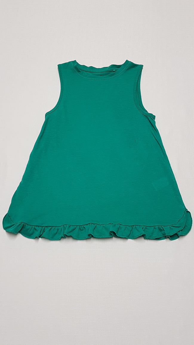 NEXT FODROS ALJÚ,ZÖLD SZÍNŰ LENGE KISLÁNY PAMUT RUHA 128 Hover Image