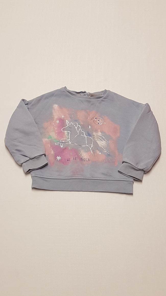 M&S UNICORNOS KISLÁNY PULÓVER 104 Hover Image