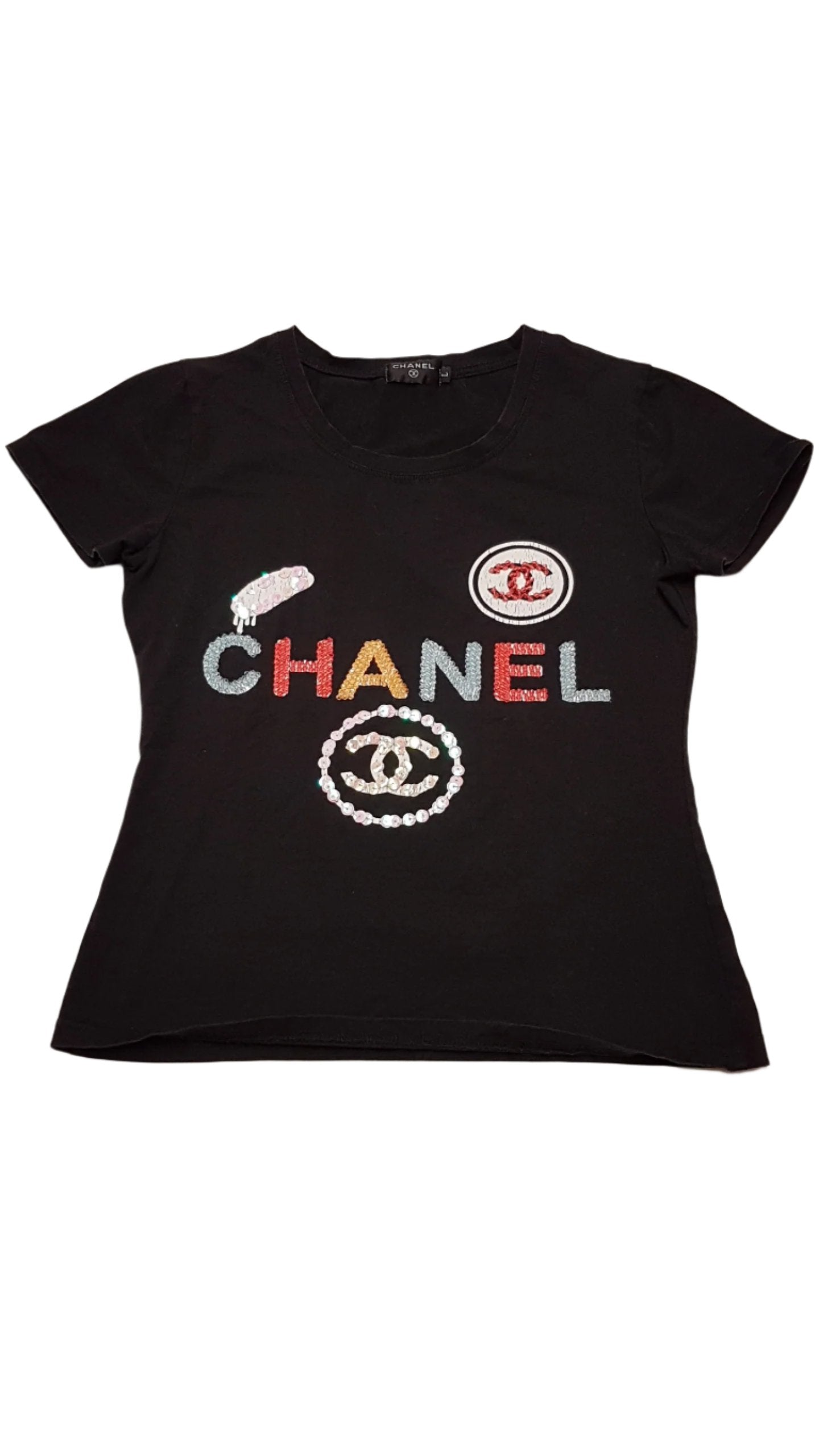 CHANEL EXTRA MINŐSÉGŰ,SZÍNES,GYÖNGYÖS,KÖVES KISLÁNY PÓLÓ 176