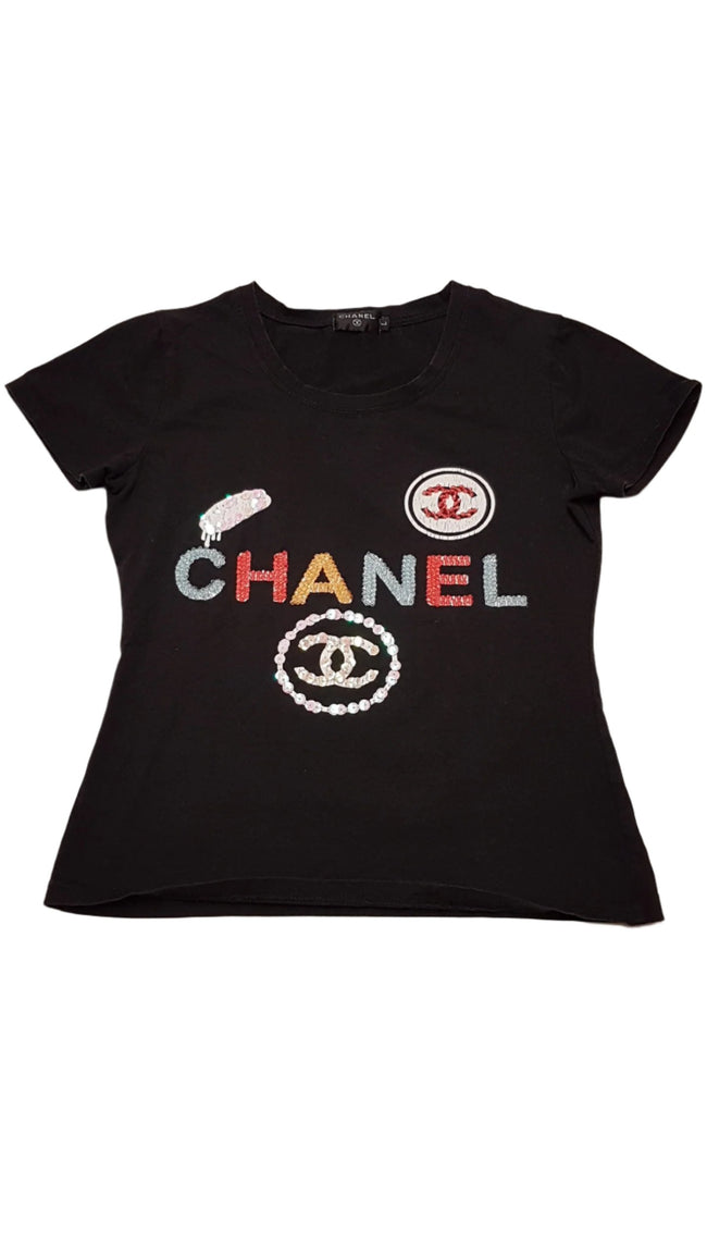 CHANEL EXTRA MINŐSÉGŰ,SZÍNES,GYÖNGYÖS,KÖVES KISLÁNY PÓLÓ 176 Hover Image