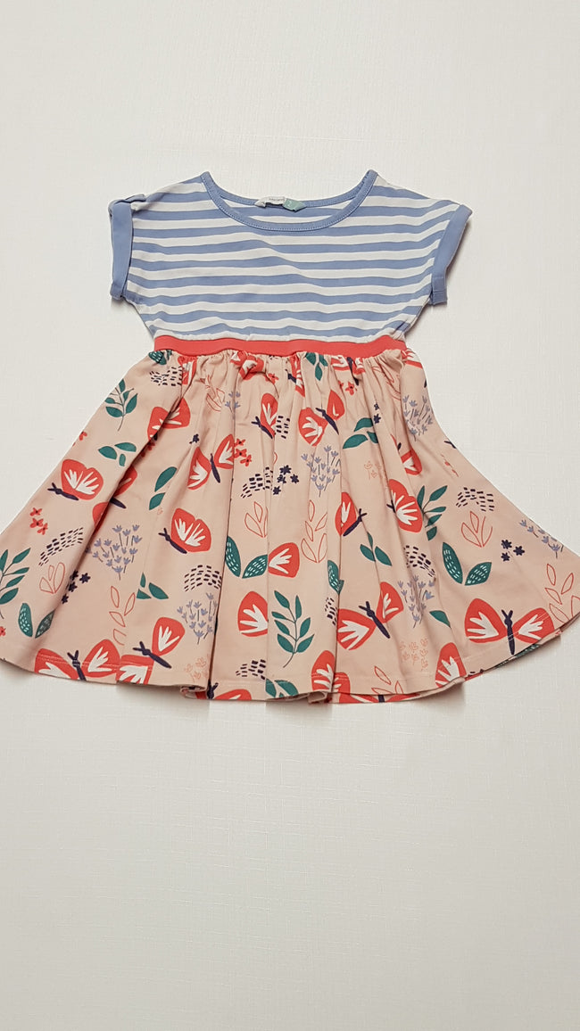 JOHN LEWIS CSÍKOS,PILLANGÓS KISLÁNY PAMUT RUHA 92 Hover Image