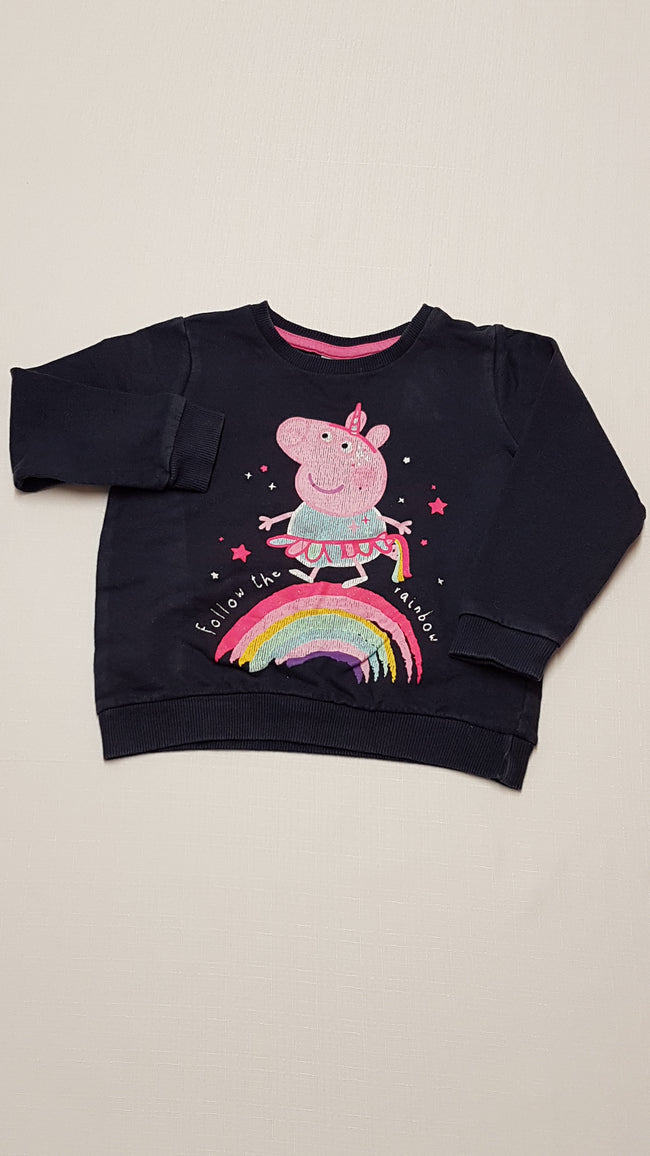 GEORGE PEPPA PIG ARANYOS KISLÁNY PULÓVER 86-92 Hover Image