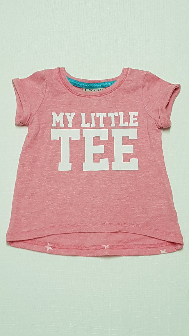 NEXT MY LITTLE TEE FELIRATÚ CSILLAGMINTÁS KISLÁNY DIVAT PÓLÓ 68 Hover Image