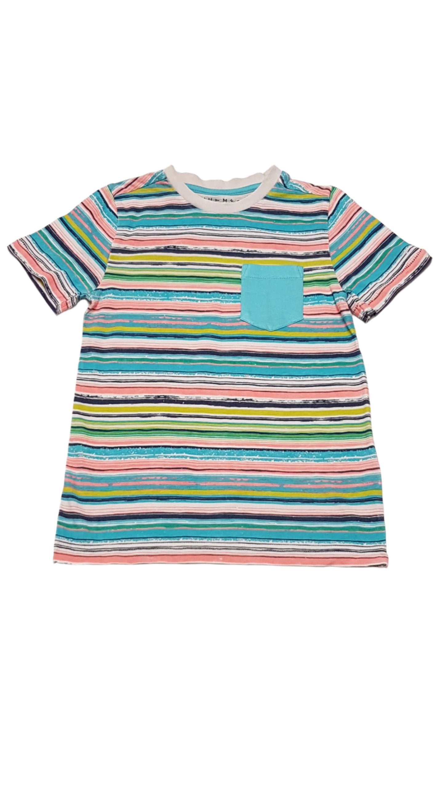 NUTMEG SZÍNES VÉKONY CSÍKOS KISFIÚ PÓLÓ 110