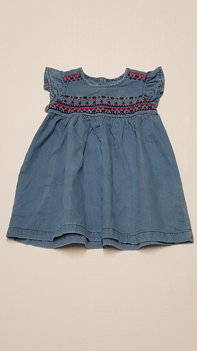 MATALAN FODROS VÁLLÚ,HÍMZETT,KISLÁNY FARMER RUHA  86 Hover Image