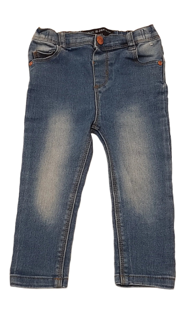 BABY GIRLS SZTRECSI,KOPTATOTT KISLÁNY FARMERNACI,ÁLLÍTHATÓ GUMIS DERÉKRÉSSZEL 92 Hover Image