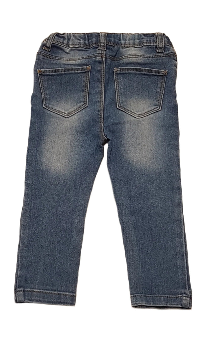 BABY GIRLS SZTRECSI,KOPTATOTT KISLÁNY FARMERNACI,ÁLLÍTHATÓ GUMIS DERÉKRÉSSZEL 92 Main Image