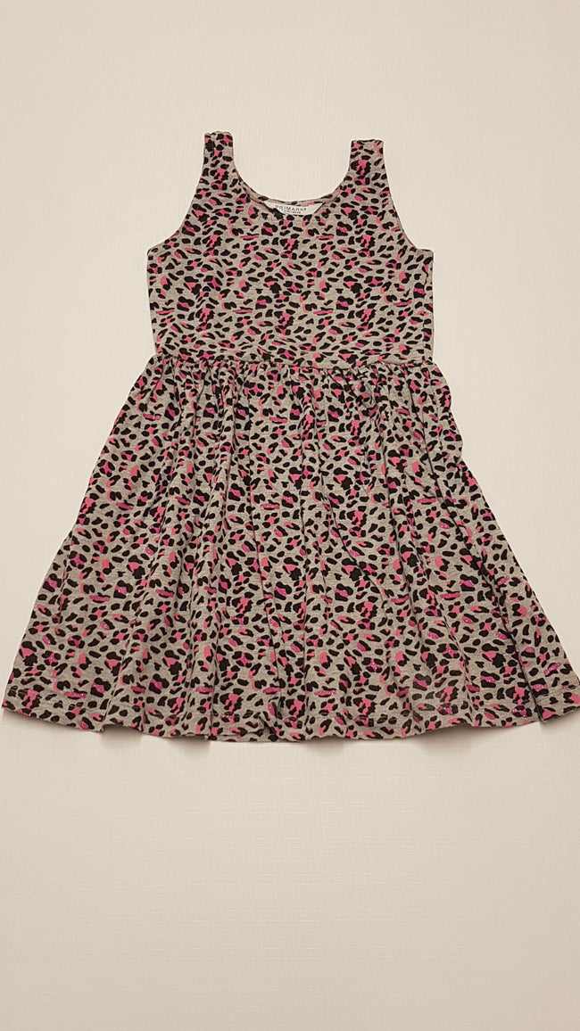 PRIMARK OCELOT MINTÁS KISLÁNY PAMUT RUHA 128 Hover Image