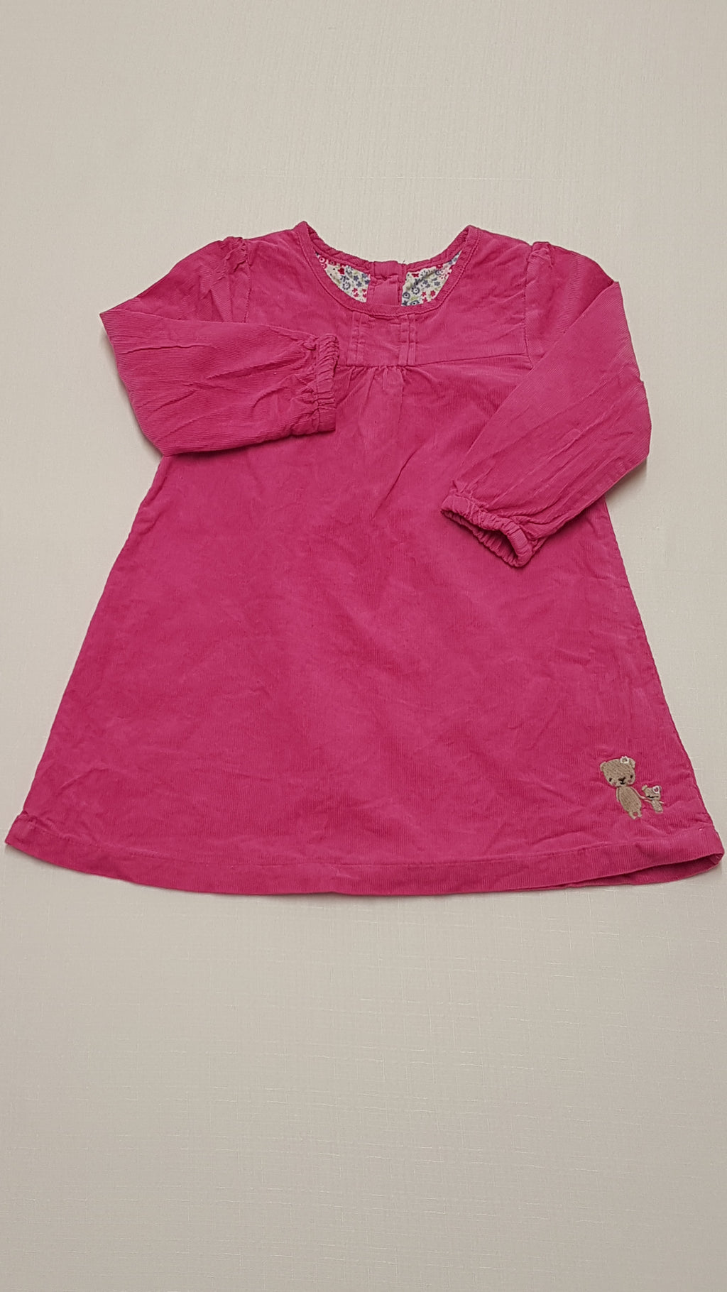 MOTHERCARE CIKLÁMEN SZÍNŰ,PUHA TAPINTÁSÚ,MIKRÓBÁRSONY KISLÁNY RUHA 92