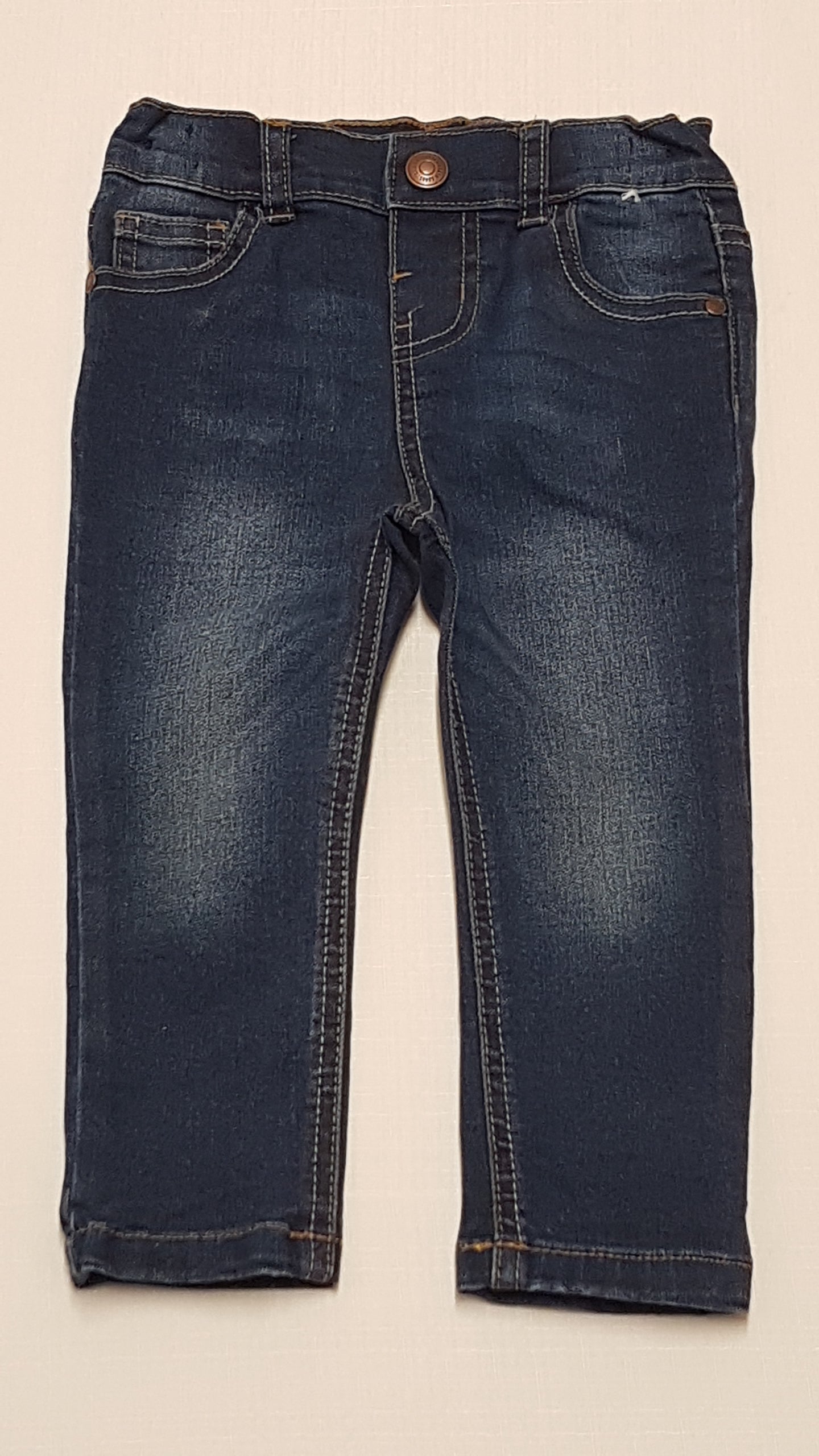 DENIM CO. KOPTATOTT MINŐSÉGI KISFIÚ FARMERNADRÁG,ÁLLÍTHATÓ GUMIS DERÉKRÉSSZEL 86