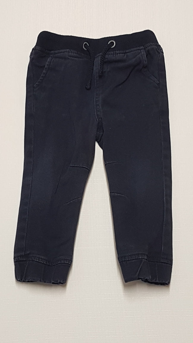 MATALAN GUMIS DEREKÚ,SÖTÉTKÉK KISFIÚ JOGGER 74-80 Hover Image