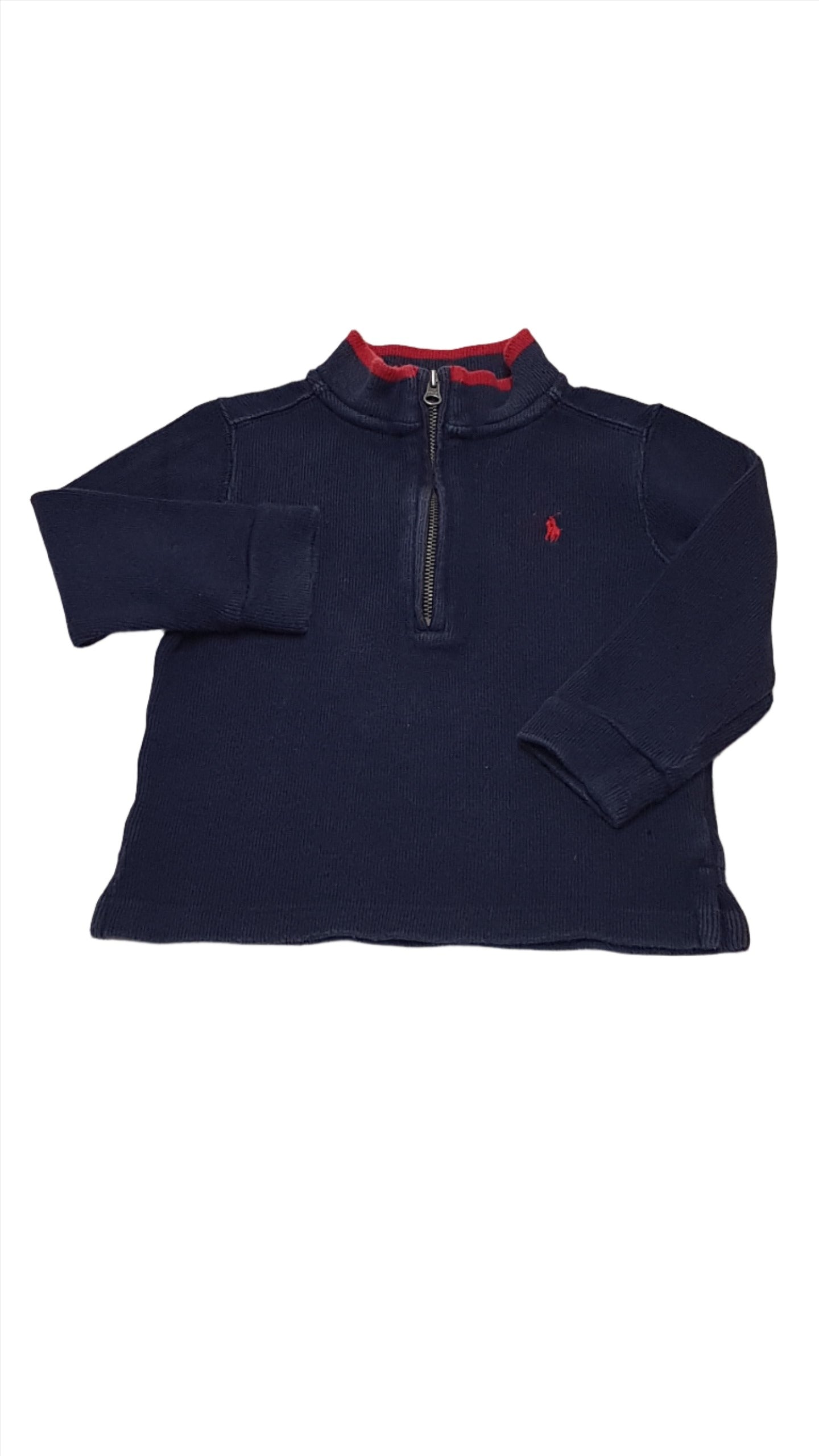 RALPH LAUREN PRÉMIUM MINŐSÉGŰ CIPZÁROS KISFIÚ PULÓVER 92-98