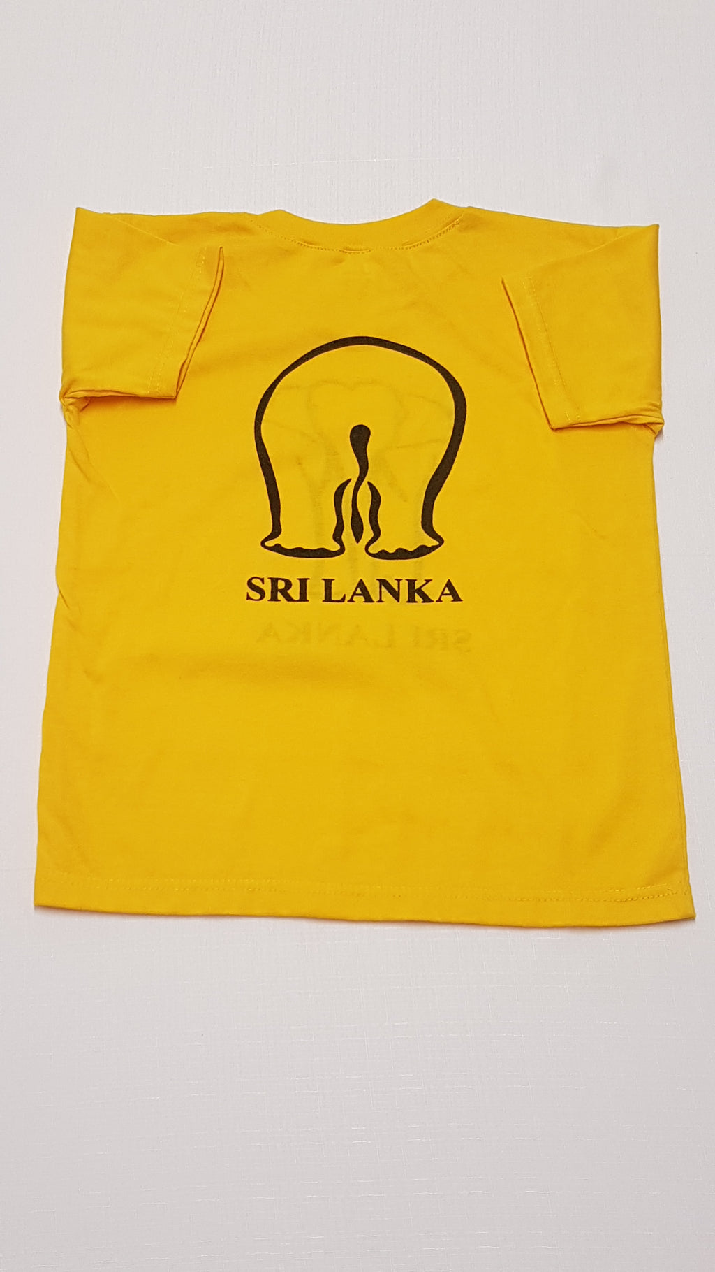 RAZA  SRI LANKA FELIRATÚ,SÁRGA UNISEX PÓLÓ 128