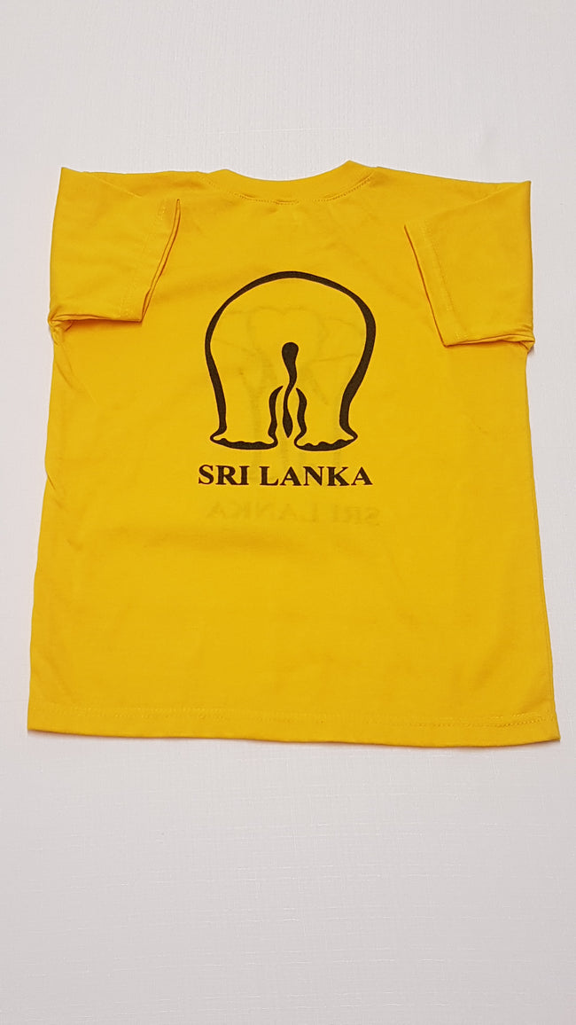 RAZA  SRI LANKA FELIRATÚ,SÁRGA UNISEX PÓLÓ 128 Main Image