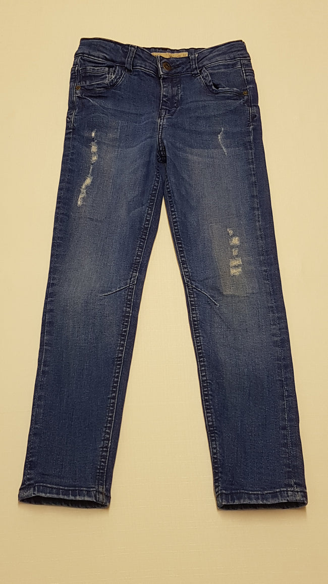 DENIM CO. SKINNY MINŐSÉGI , KOPTATOTT,KISFIÚ FARMERNADRÁG,ÁLLÍTHATÓ GUMIS DERÉKRÉSSZEL 128 Hover Image