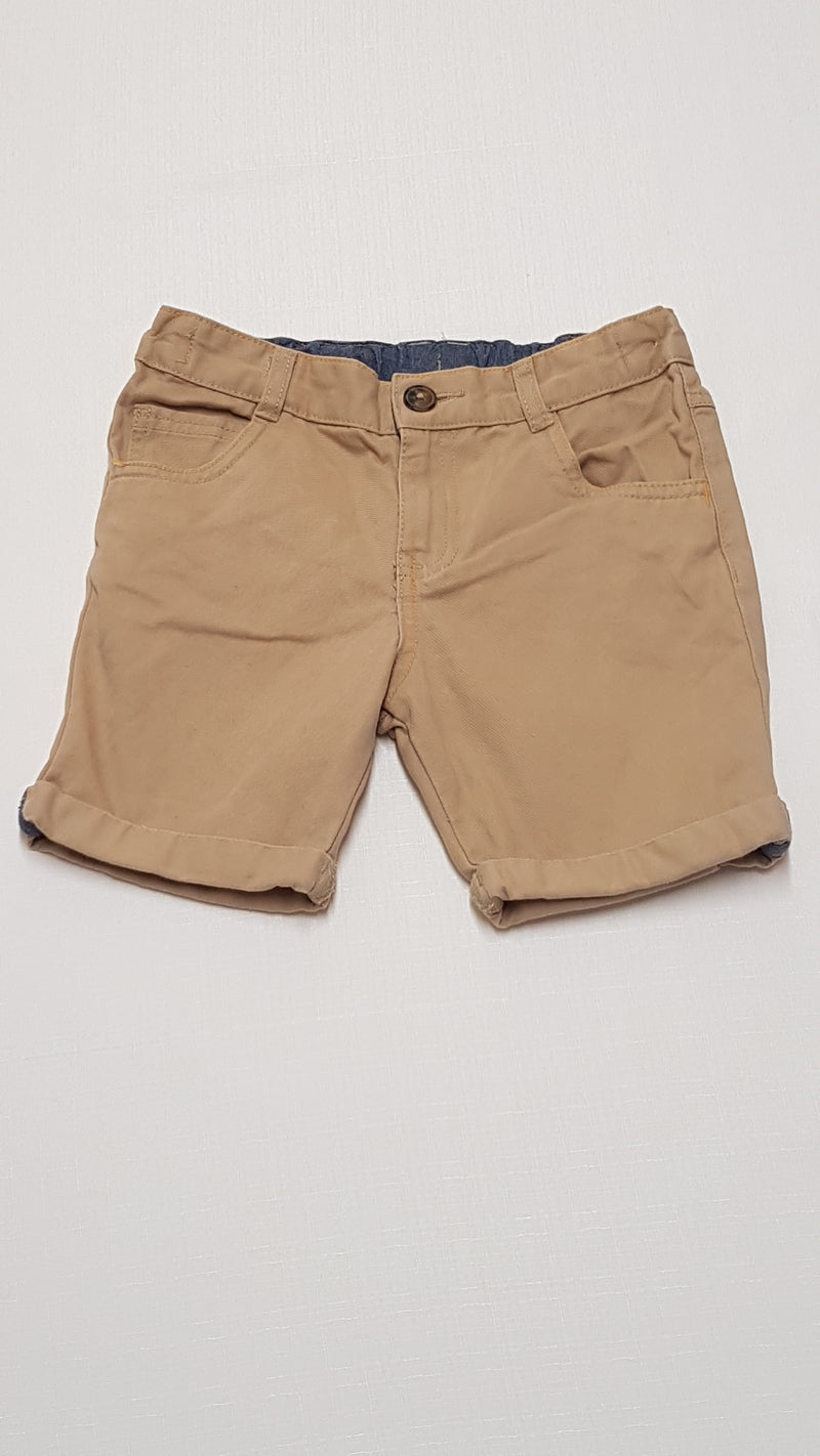 F&F KIDS MOGYORÓ SZÍNŰ,ELEGÁNS KISFIÚ RÖVIDNACI 116-122