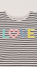 PRIMARK CSILLÁMPOROS,LOVE FELIRATOS,KISLÁNY PÓLÓ 122