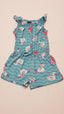 PICAPINO DESIGNER PUHA TAPINTÁSÚ,UNICORN MINTÁS ARANYOS KISLÁNY PLAYSUIT 92