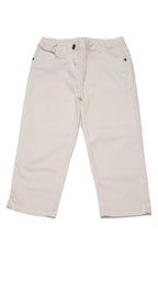 GEORGE FEHÉR SZÍNŰ,3/4-ES KISLÁNY  NACI ÁLLÍTHATÓ GUMIS DERÉKRÉSSZEL 128-134