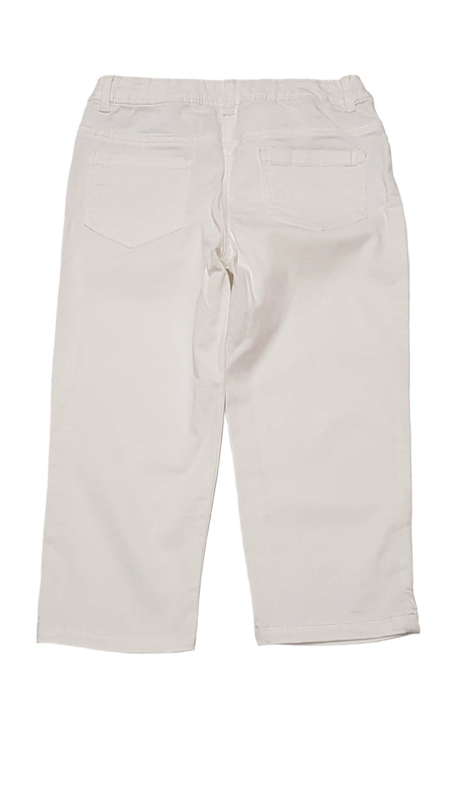 GEORGE FEHÉR SZÍNŰ,3/4-ES KISLÁNY  NACI ÁLLÍTHATÓ GUMIS DERÉKRÉSSZEL 128-134 Main Image