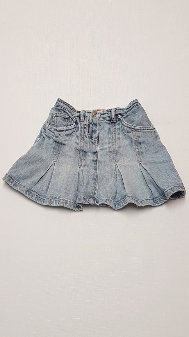 NEXT KOPTATOTT,PÖRGŐS KISLÁNY FARMERSZOKNYA,GUMIS DERÉKRÉSSZEL 104 Hover Image