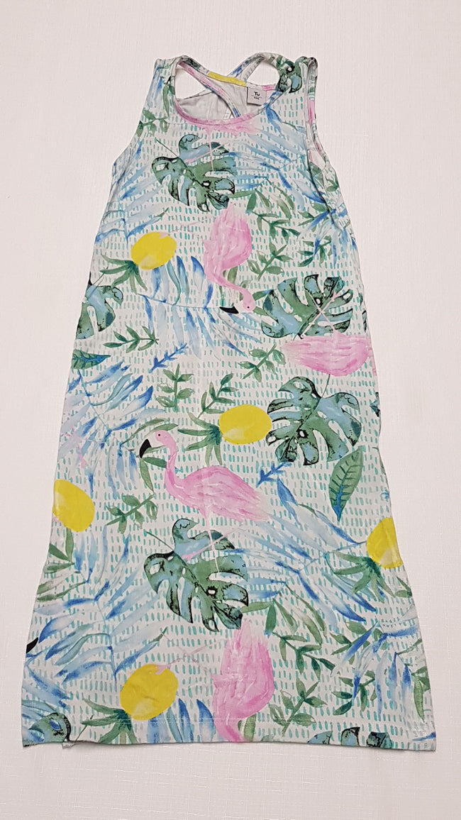 TU KIDS FLAMINGÓ MINTÁS,MAXI KISLÁNY STRANDRUHA 98 Hover Image