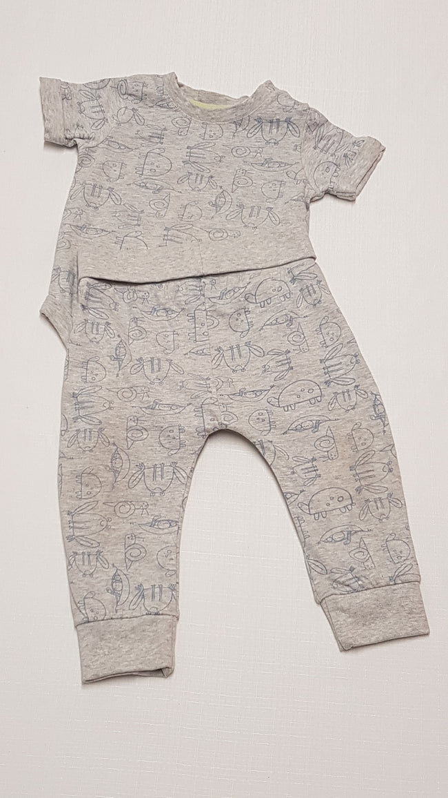 MOTHERCARE ÁLLATFIGURÁS,PAMUT KISFIÚ SZETT 74 Hover Image