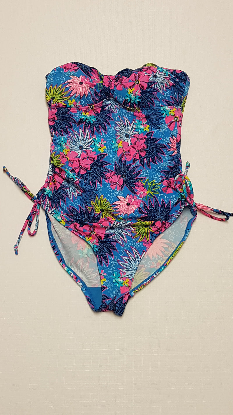 GEORGE CSODASZÉP VIRÁGMINTÁS,KISLÁNY FÜRDŐRUHA 164