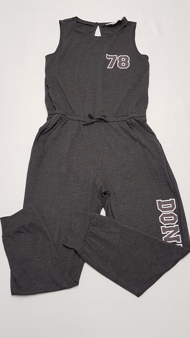 H&M SZÜRKE SZÍNŰ,FELIRATOS KISLÁNY PLAYSUIT 146 Hover Image