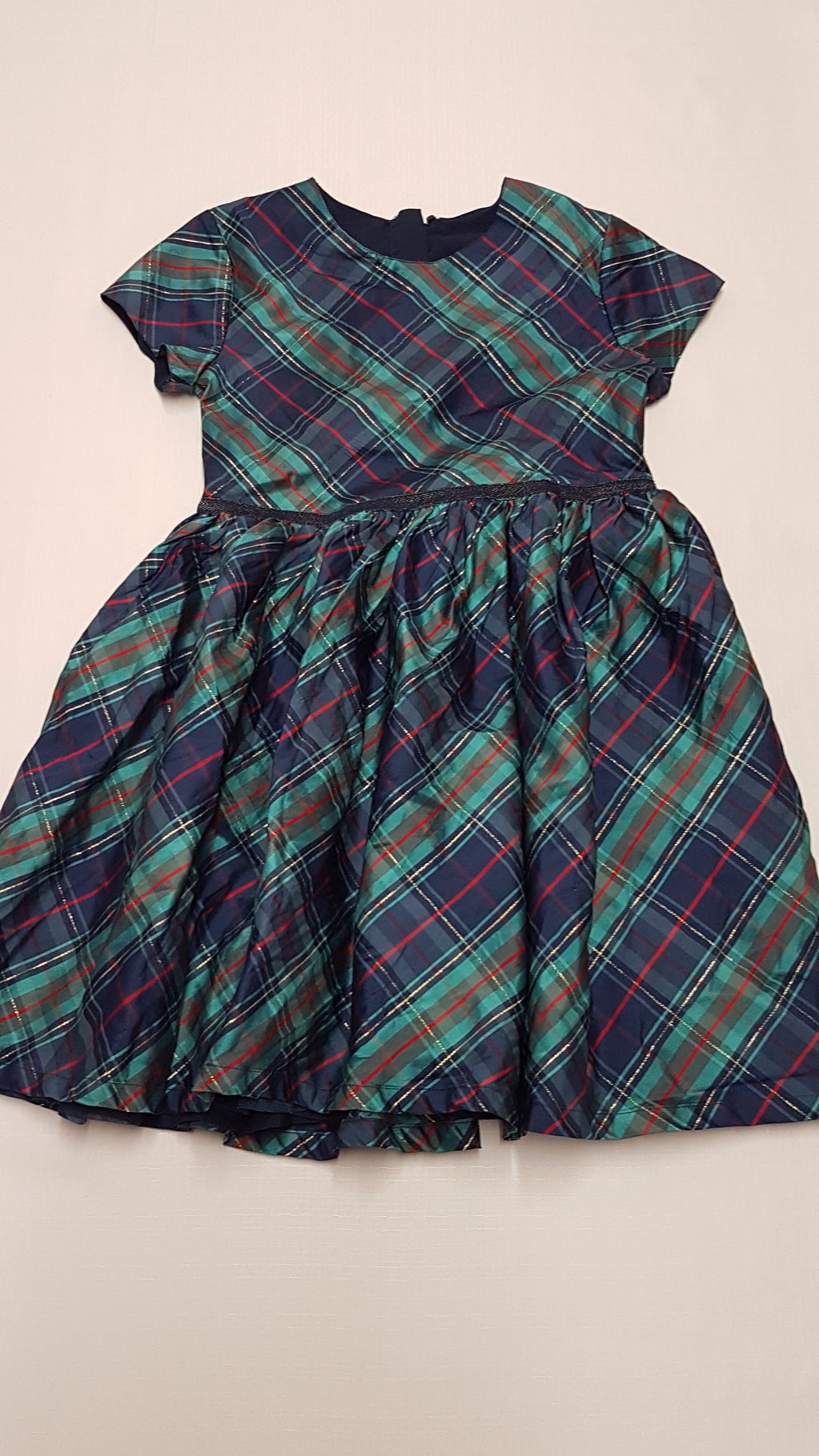 ÚJ M&S KIDS CSODÁLATOS,ARANYSZÁLAS,ALSÓSZOKNYÁS,ALKALMI KISLÁNY RUHA 134