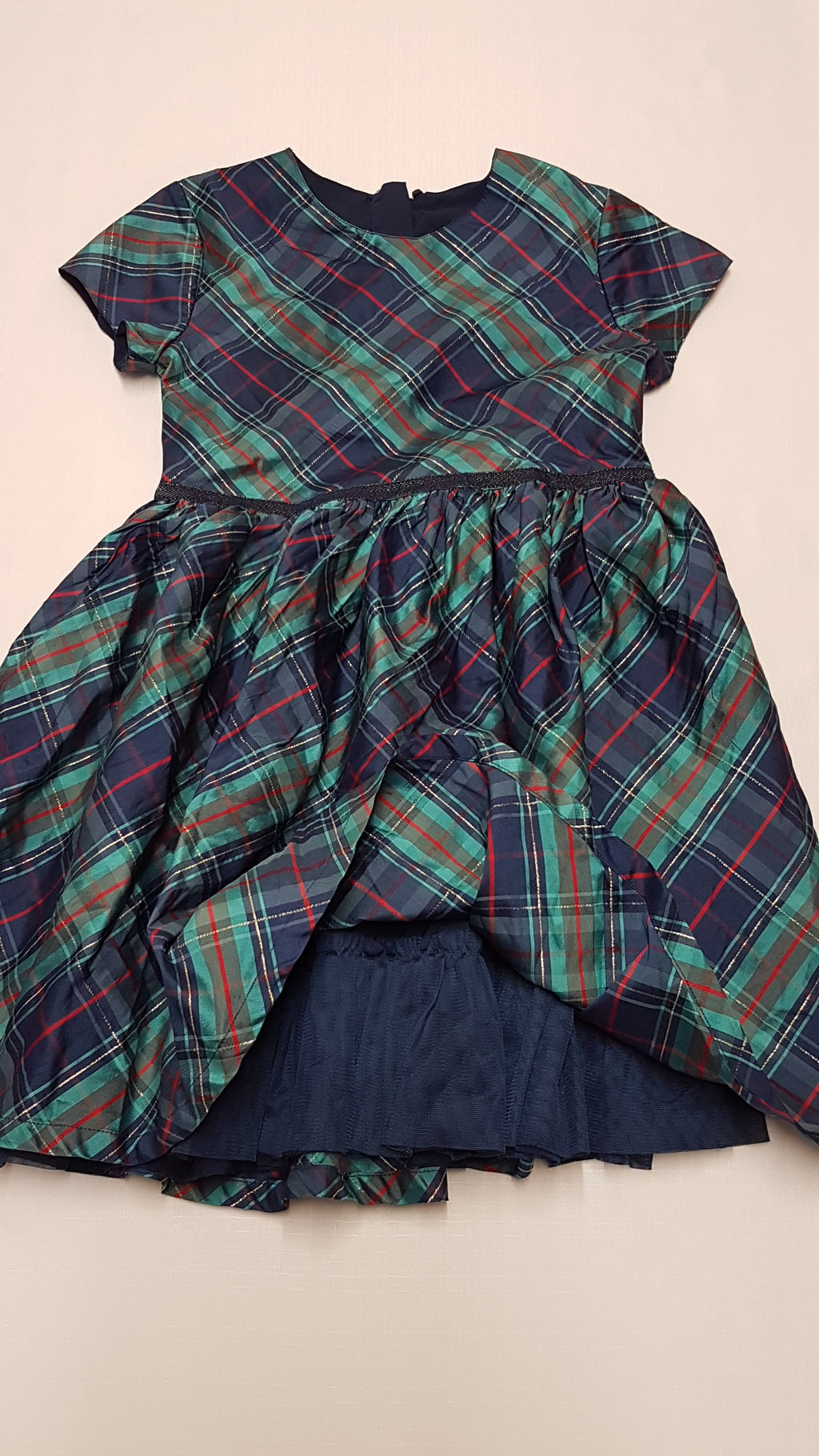 ÚJ M&S KIDS CSODÁLATOS,ARANYSZÁLAS,ALSÓSZOKNYÁS,ALKALMI KISLÁNY RUHA 134