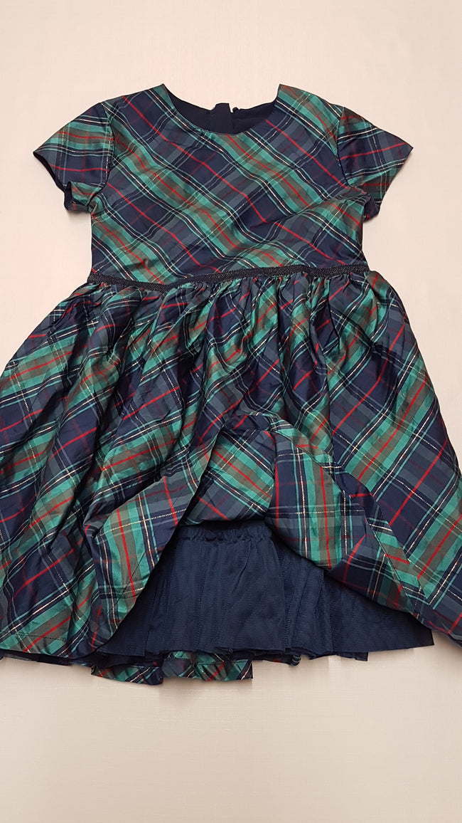 ÚJ M&S KIDS CSODÁLATOS,ARANYSZÁLAS,ALSÓSZOKNYÁS,ALKALMI KISLÁNY RUHA 134 Main Image