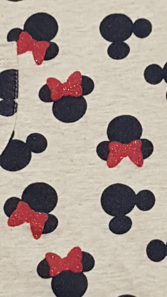 GEORGE MINNIE MOUSE FEJES,KÉTOLDALT ZSEBES,CSILLÁMPOROS,PAMUT KISLÁNY TUNIKA RUHA 110-116 Main Image
