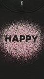 TU KIDS HAPPY FELIRATÚ KAPUCNIS,CSILLÁMPOROS KISLÁNY PULÓVER 110