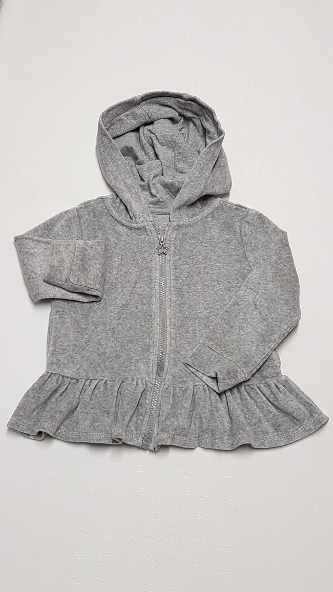 F&F KIDS FODROS ALJÚ,KAPUCNIS,CIPZÁROS,CSAJOS KISLÁNY PULÓVER 110 Hover Image