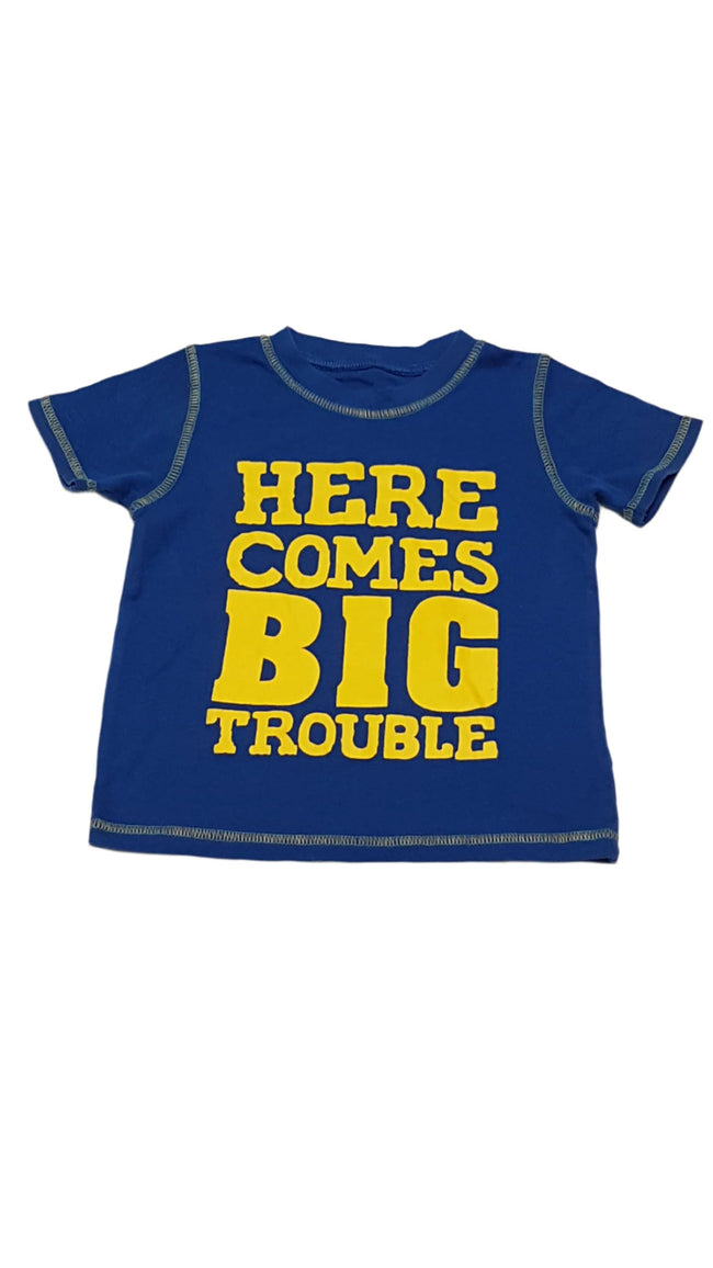 GEORGE KÉK SZÍNŰ, SÁRGA FELIRATOS KISFIÚ PÓLÓ 80-86 Hover Image