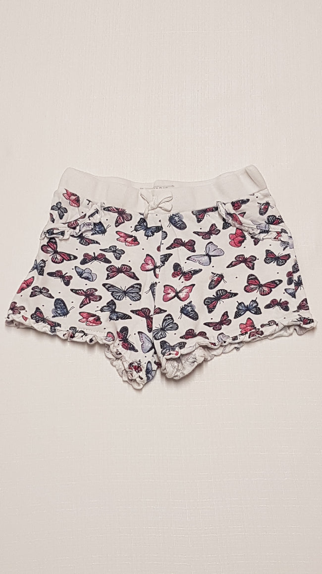 PRIMARK SZÍNES PILLANGÓS,PAMUT KISLÁNY RÖVIDNACI 122 Hover Image