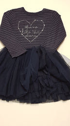 MOTHERCARE CSILLOGÓS, EZÜST SZÁLAS,TÜLLÖS,CSODASZÉP KISLÁNY RUHA 98