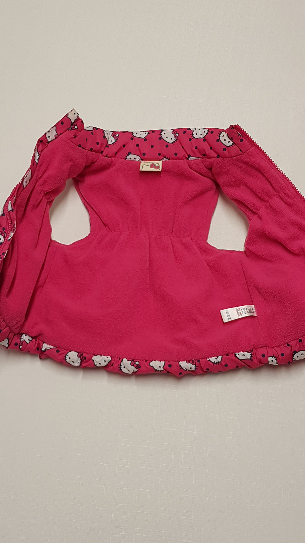 TU KIDS TÜNDÉRI , HELLO KITTY,THERMO BÉLÉSES KISLÁNY MELLÉNY 80-86