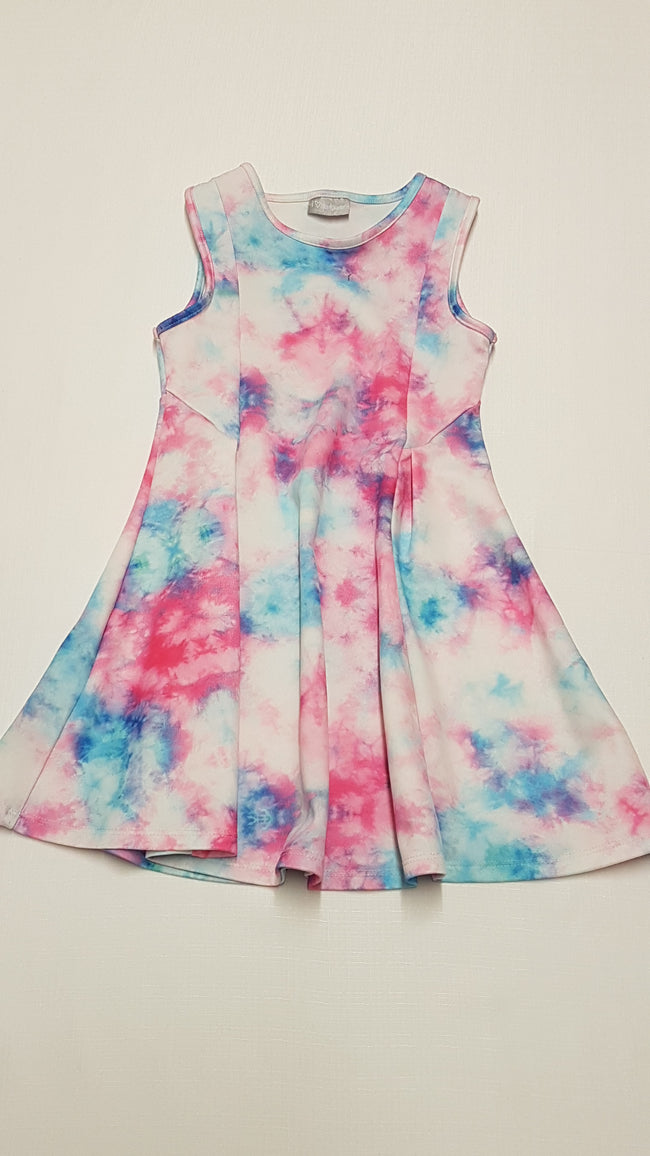 MATALAN SZIVÁRVÁNY SZÍNŰ,CSINI KISLÁNY RUHA 122 Hover Image