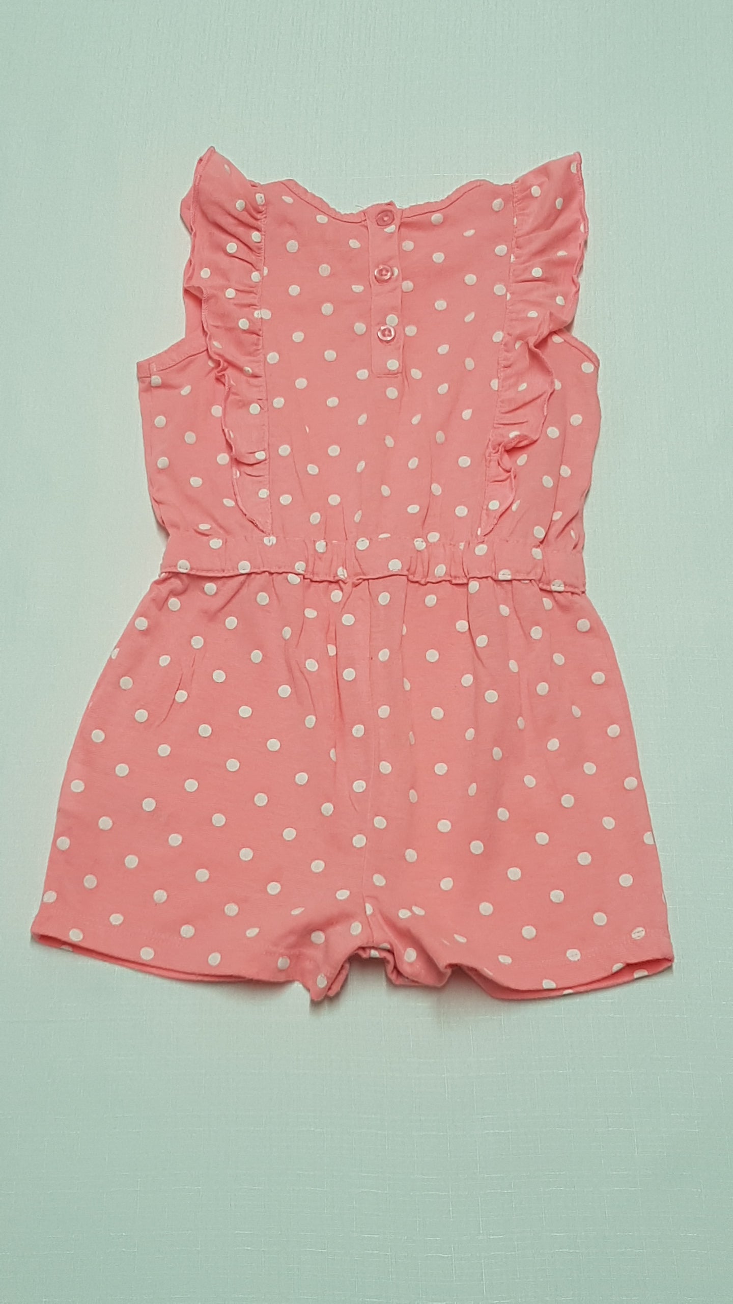PRIMARK FODROS VÁLLÚ,PÖTTYÖS,ARANYOS KISLÁNY PLAYSUIT 92