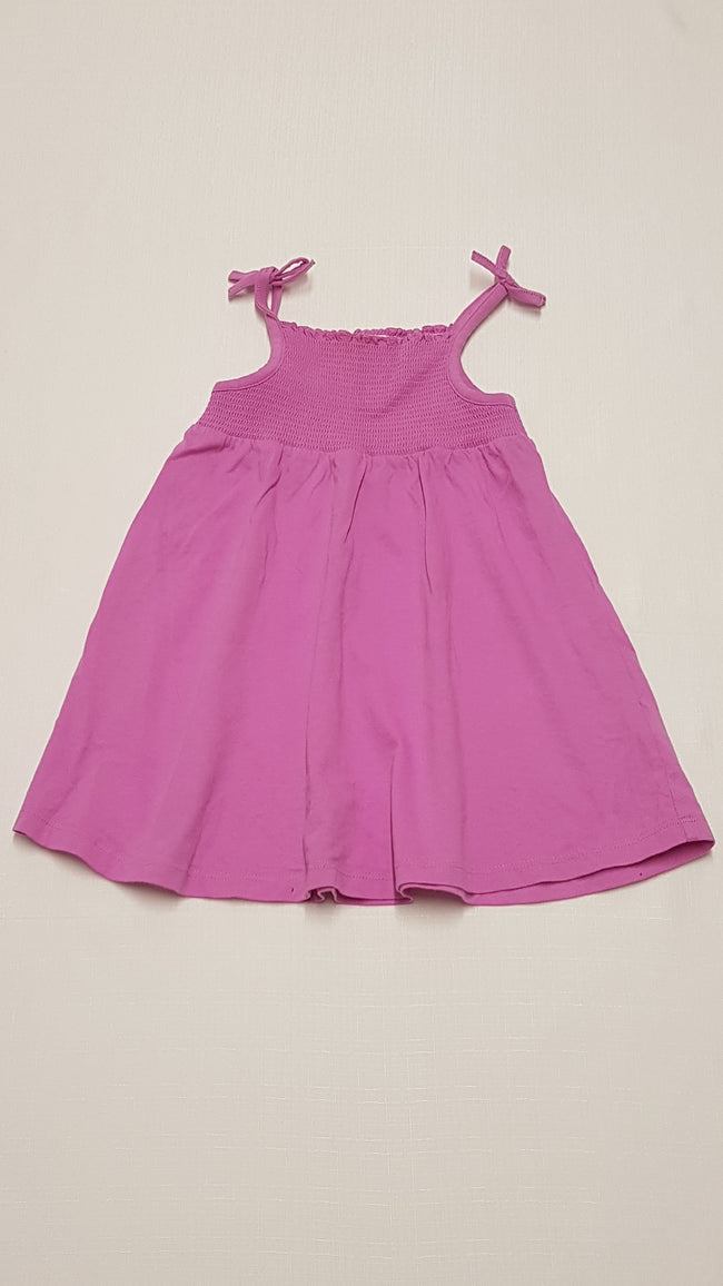 F&F KIDS CIKLÁMEN SZÍNŰ,PAMUT,PÁNTOS,TÜNDÉRI KISLÁNY RUHÁCSKA 92 Hover Image