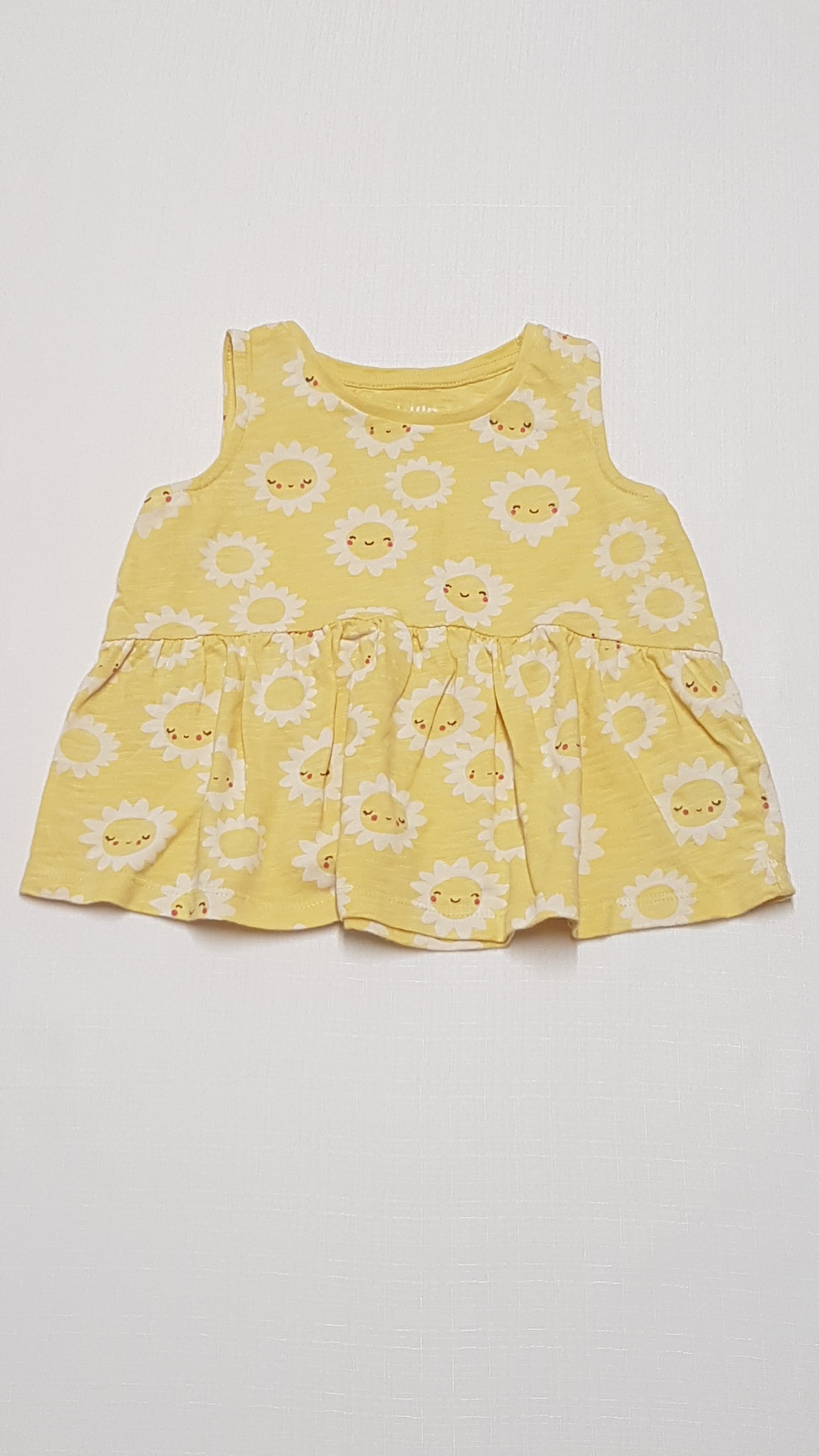 F&F KIDS MOSOLYGÓS NAPOCSKÁS KISLÁNY TUNIKA FELSŐ 92