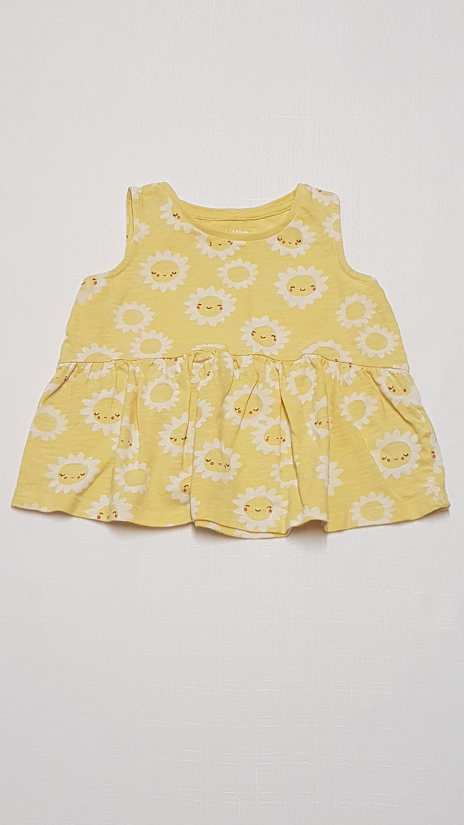 F&F KIDS MOSOLYGÓS NAPOCSKÁS KISLÁNY TUNIKA FELSŐ 92 Hover Image