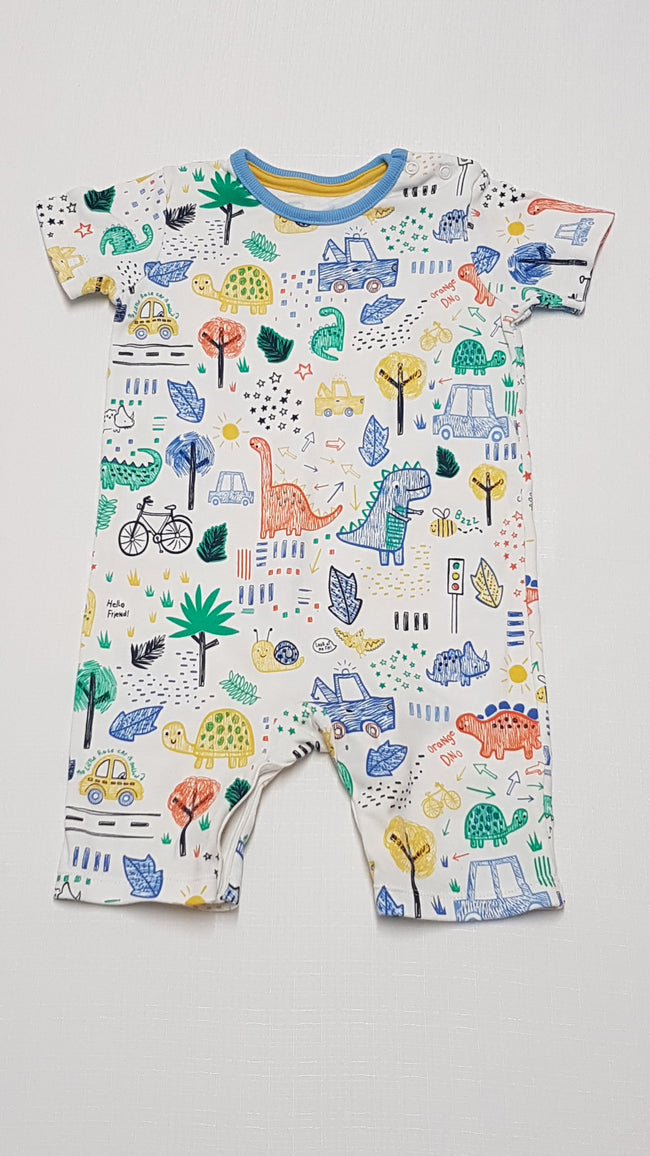 GEORGE SZÍNES ÁLLATFIGURÁS,DÍNÓS,AUTÓS KISFIÚ PLAYSUIT 80-86 Hover Image